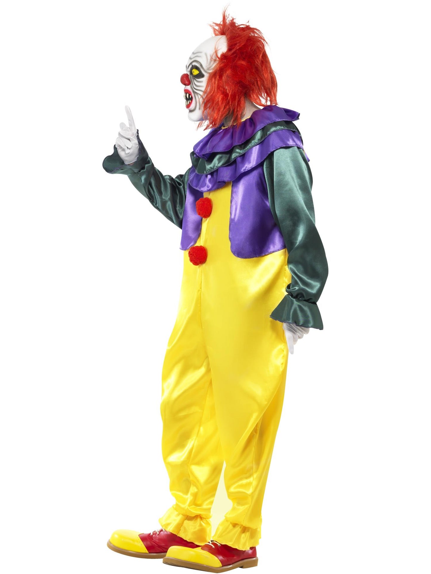 Smiffys Classic Horror Clown Costume, Multi-Coloured CS für Herren