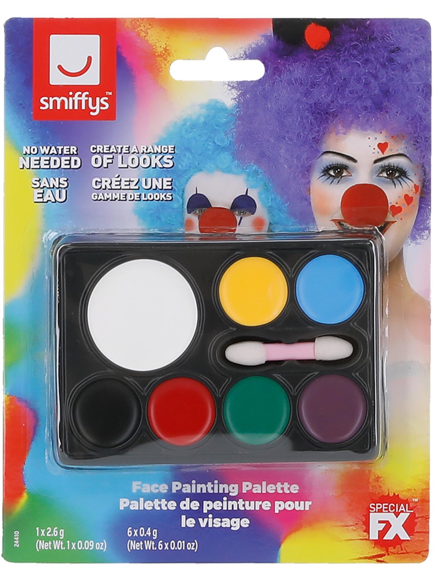 COSMETIC Smiffys Make-Up FX, 7 Colour Palette, Grease, CD für Unisex