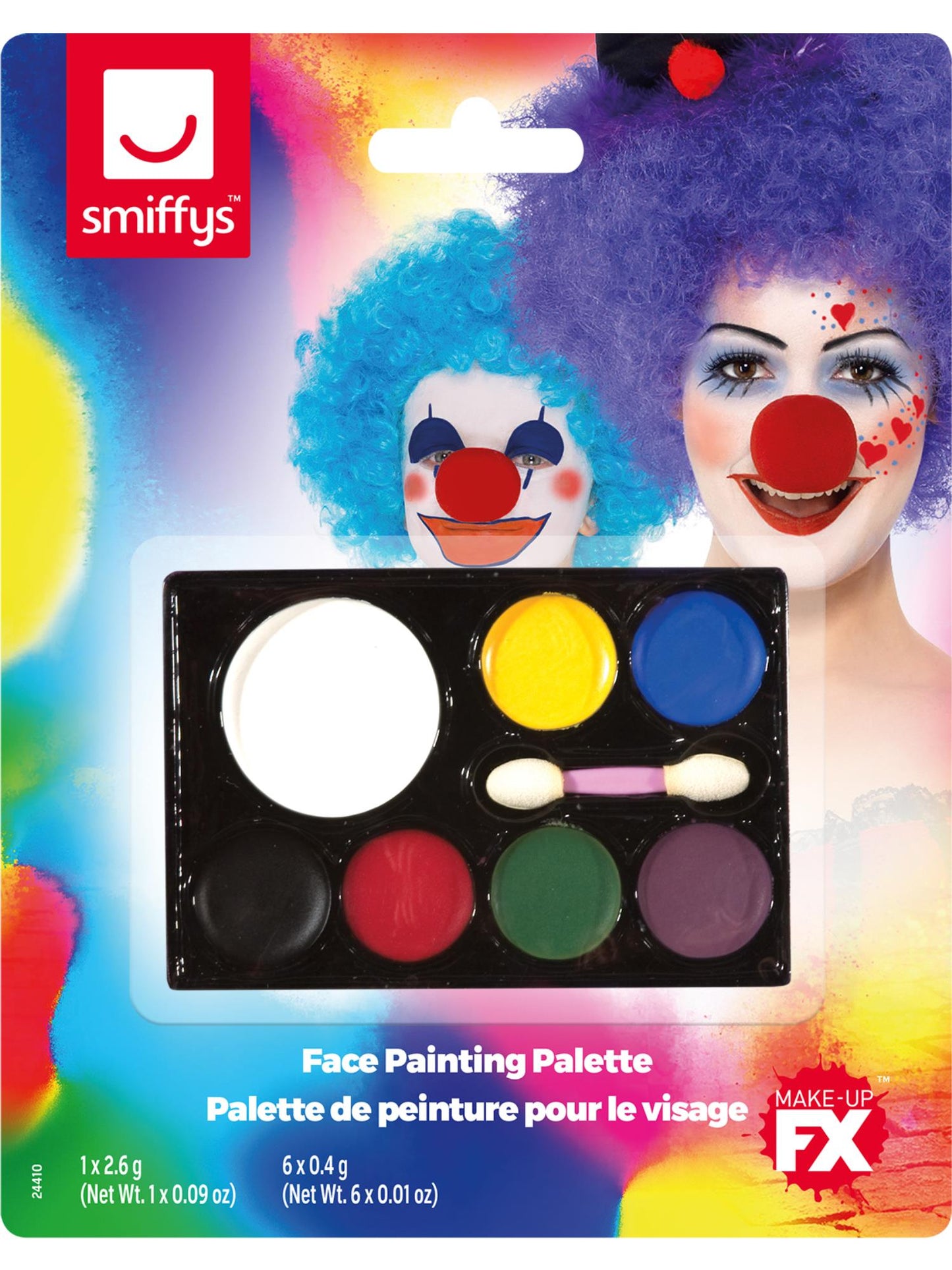 COSMETIC Smiffys Make-Up FX, 7 Colour Palette, Grease, CD für Unisex