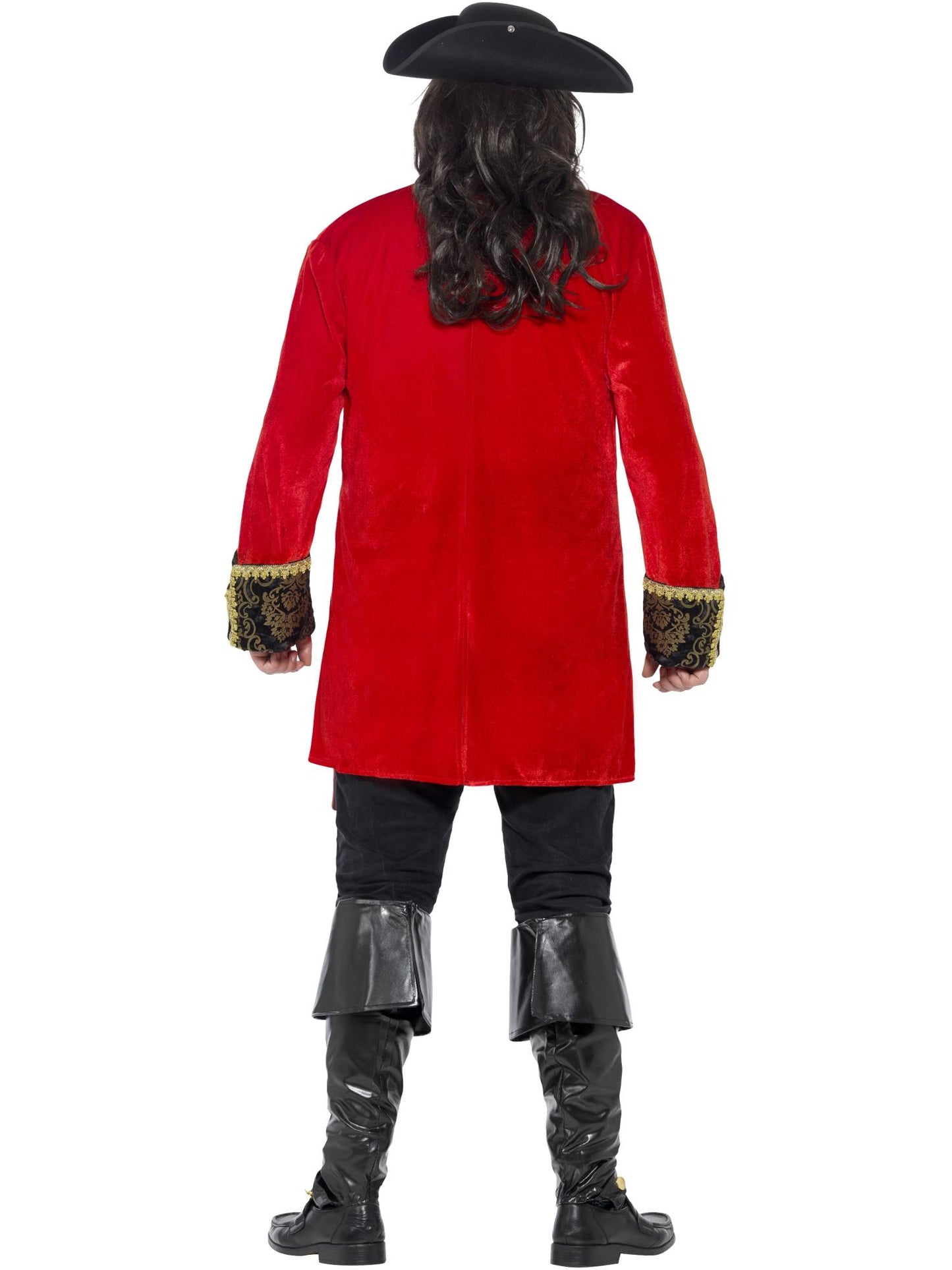 Smiffys Curves Pirate Captain Costume, Red CS für Herren
