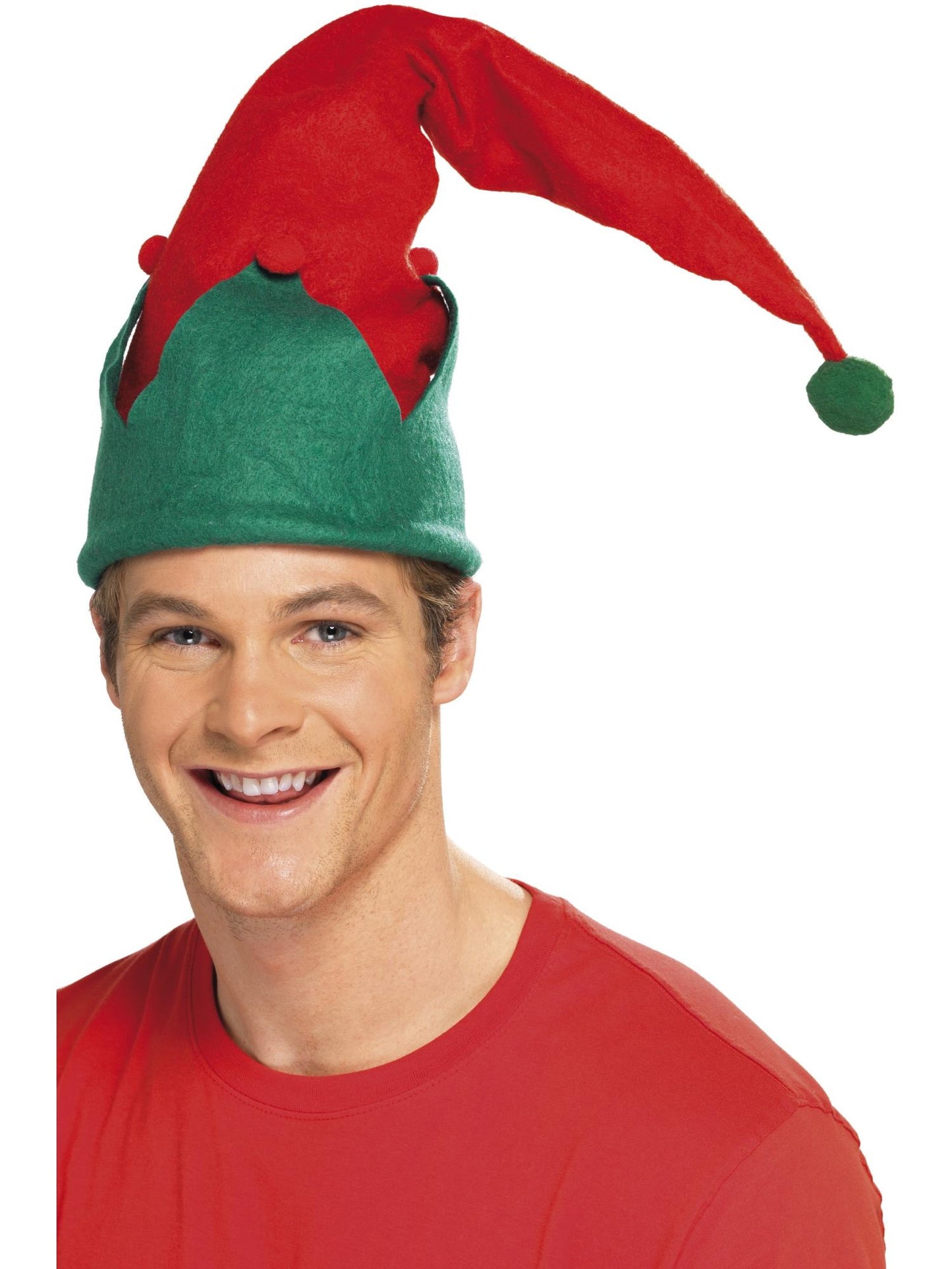 Smiffys Elf Hat, Red für Unisex