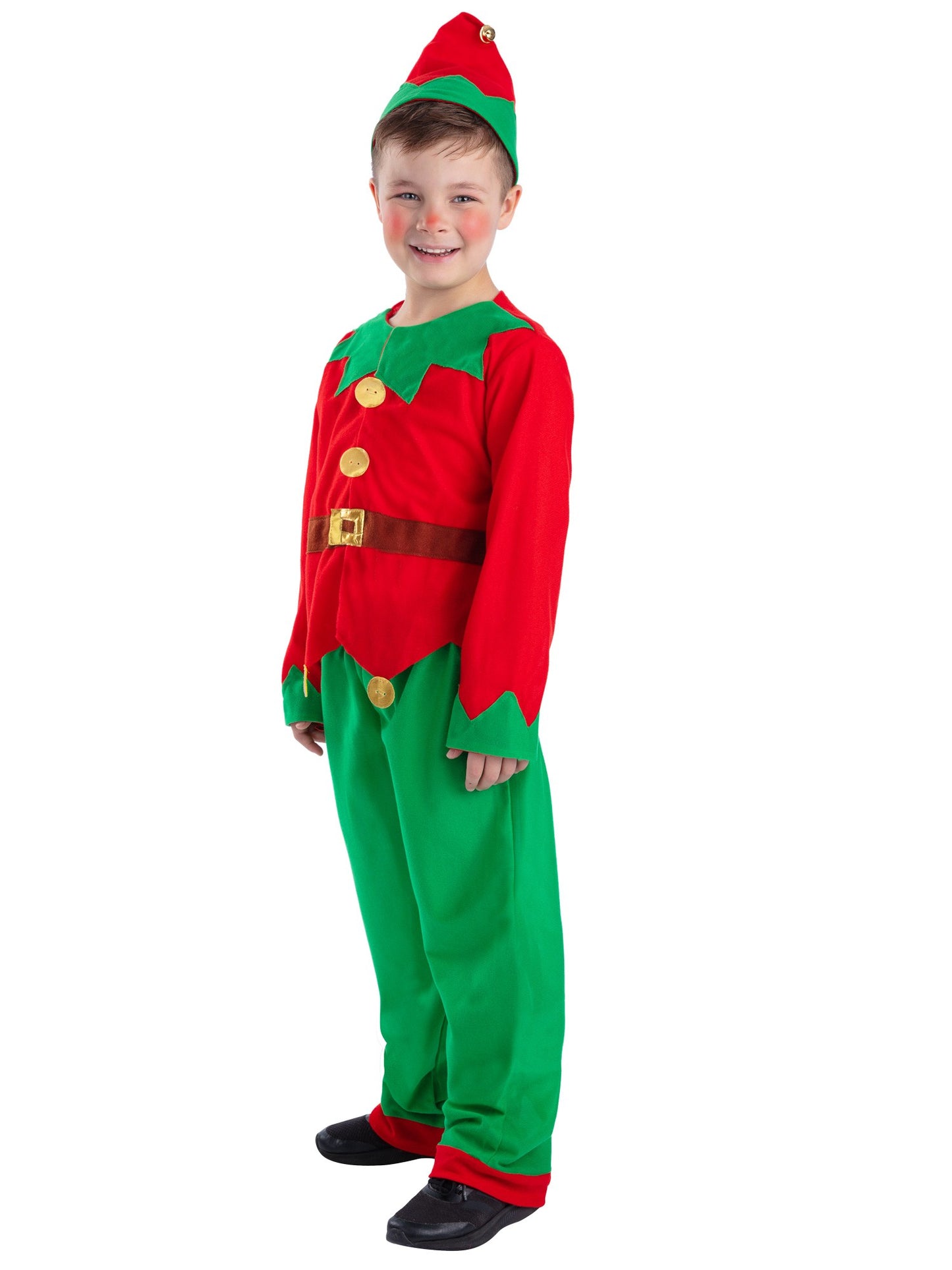 Smiffys Elf Costume, Red & Green CS für Unisex