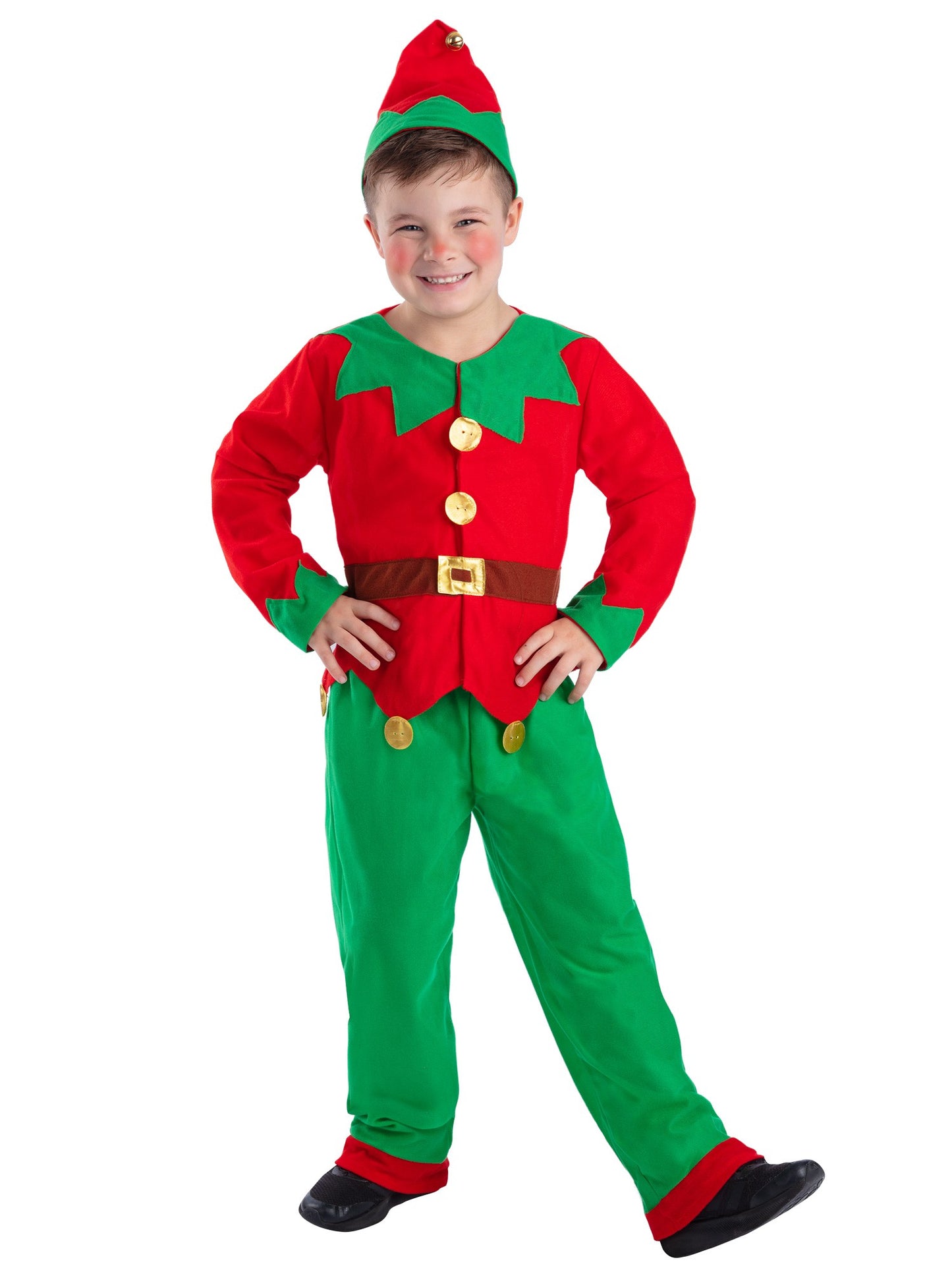 Smiffys Elf Costume, Red & Green CS für Unisex