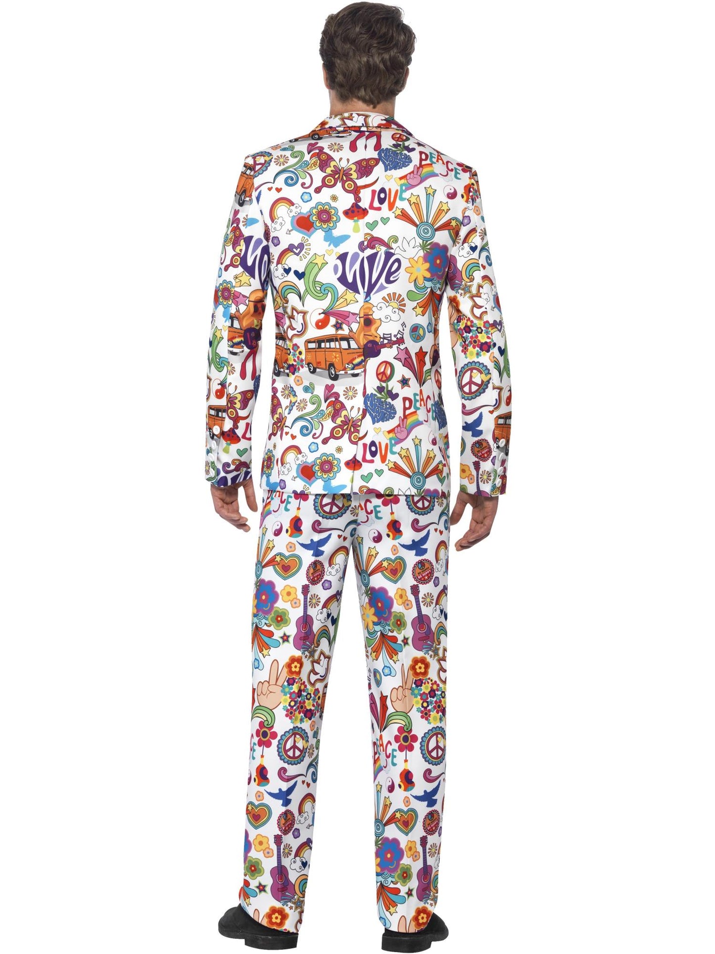 Smiffys HIPPIE Groovy Suit, Multi-Coloured CS für Herren