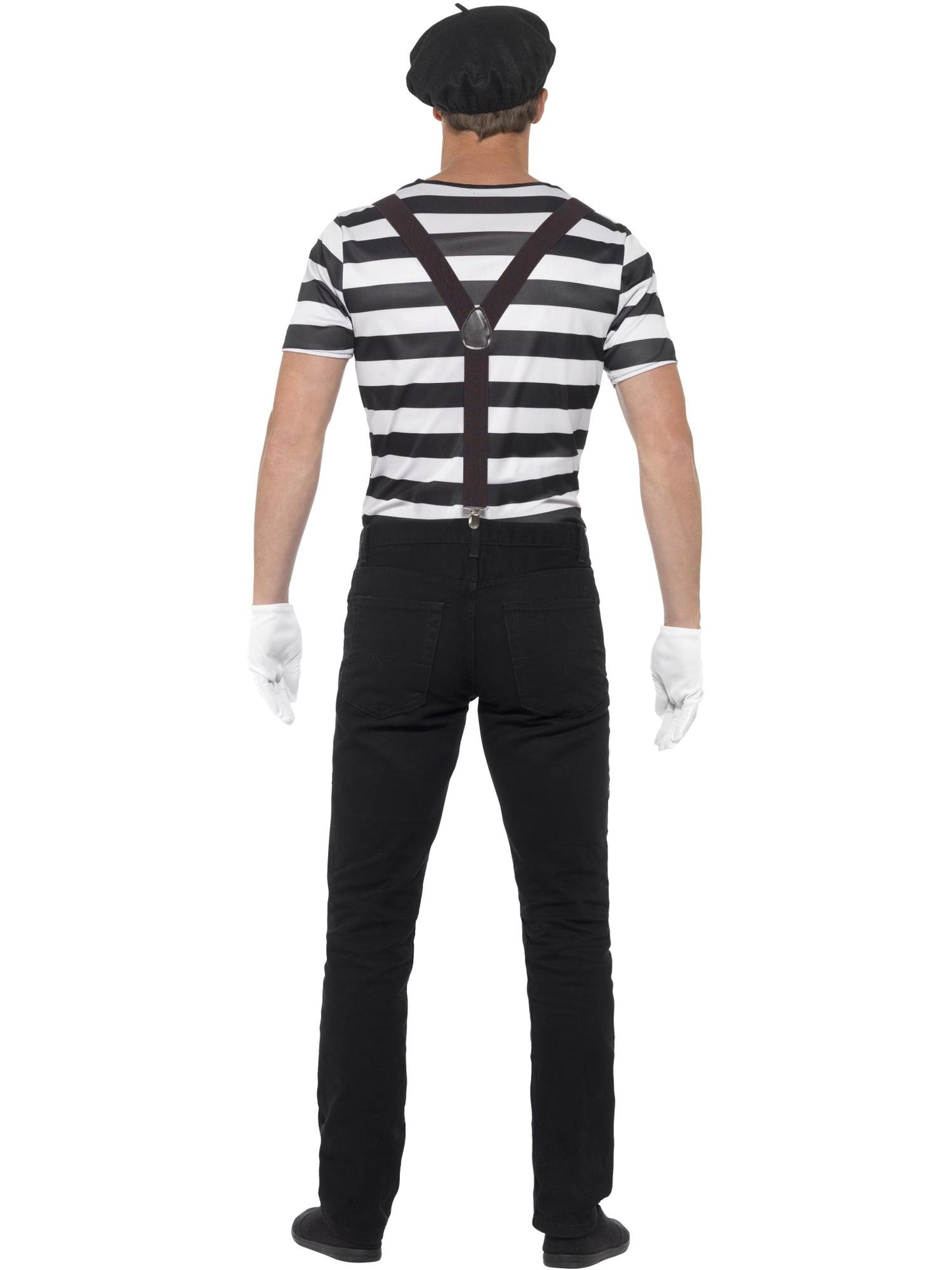 Smiffys Gentleman Mime Artist Costume, Black CS für Unisex