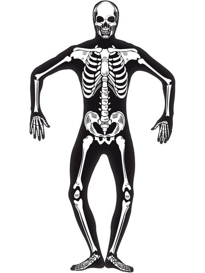 Smiffys Skeleton Second Skin Costume, Black CS für Unisex