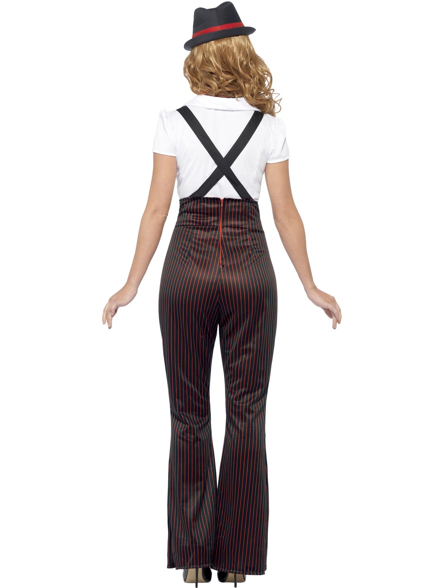 Smiffys Glam Gangster Costume, Black & Red CS für Damen
