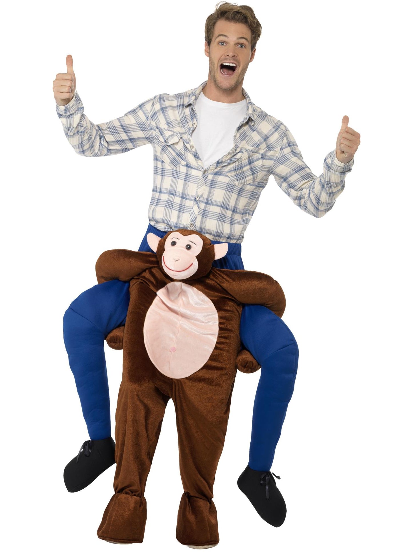 Smiffys ANIMAL Piggyback Monkey Costume, Brown CS für Unisex