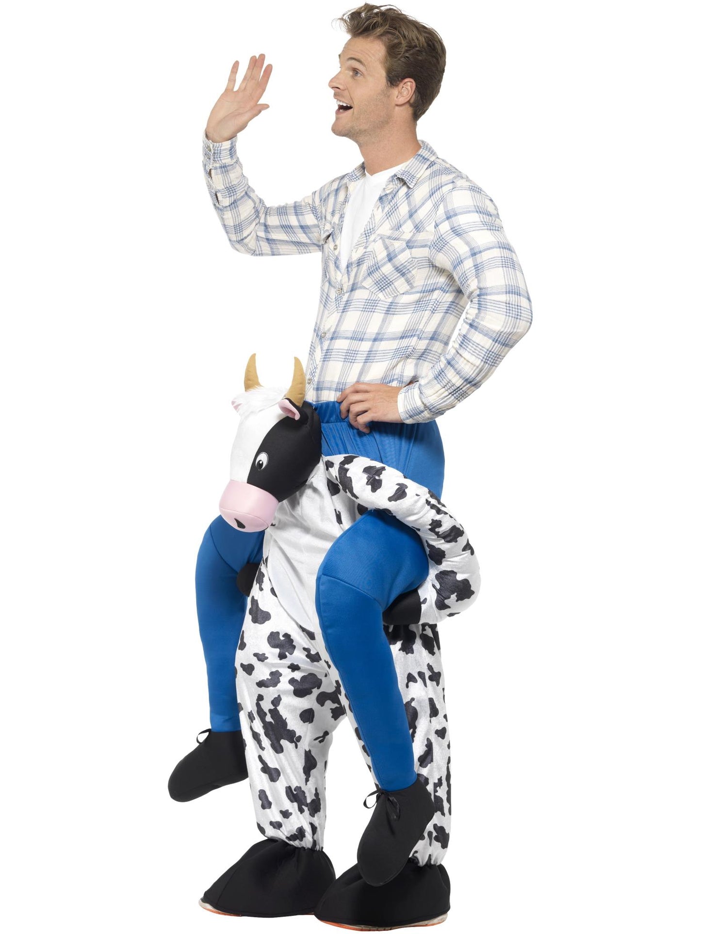 Smiffys ANIMAL Piggyback Cow Costume, Black CS für Unisex