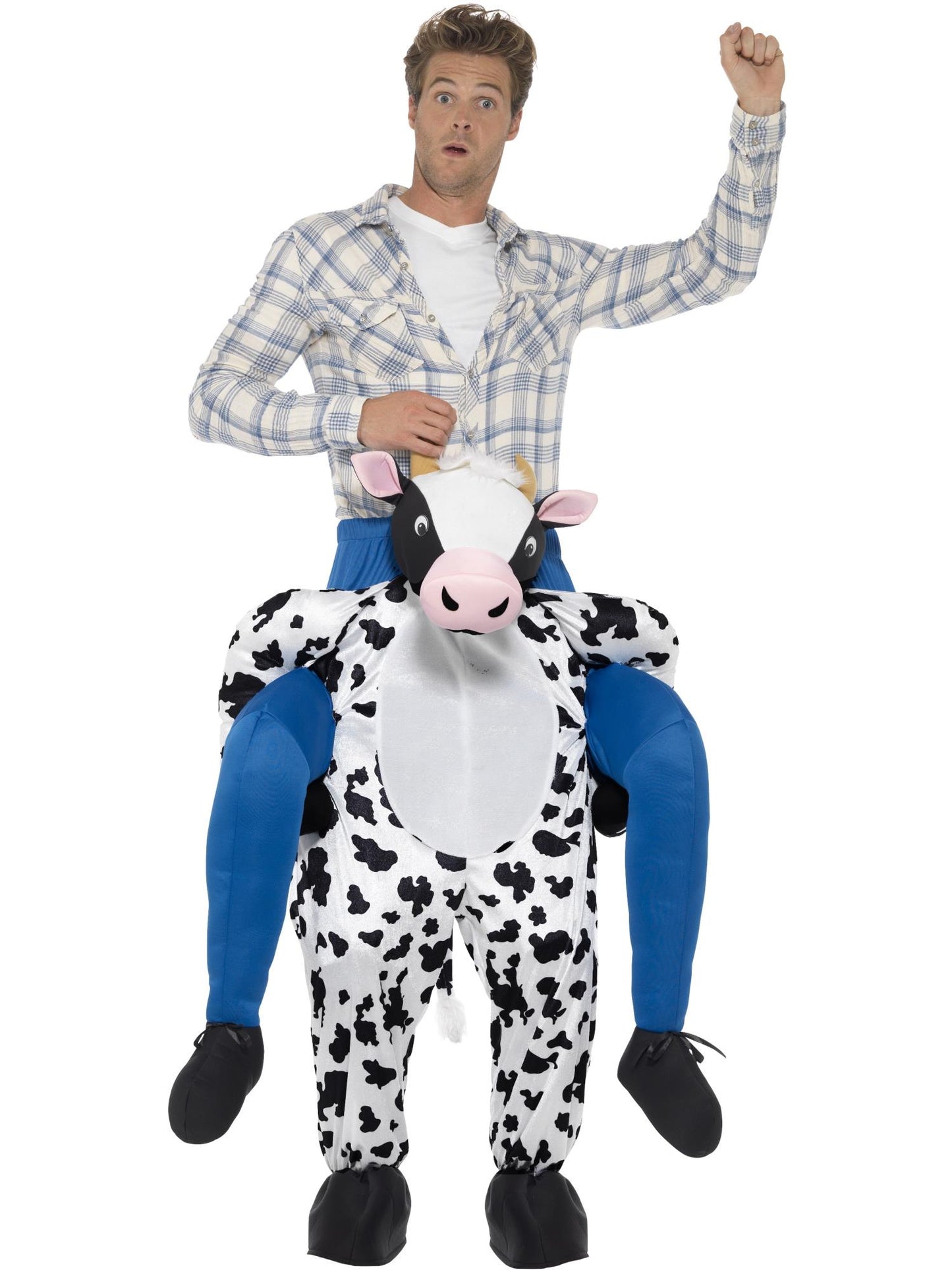 Smiffys ANIMAL Piggyback Cow Costume, Black CS für Unisex