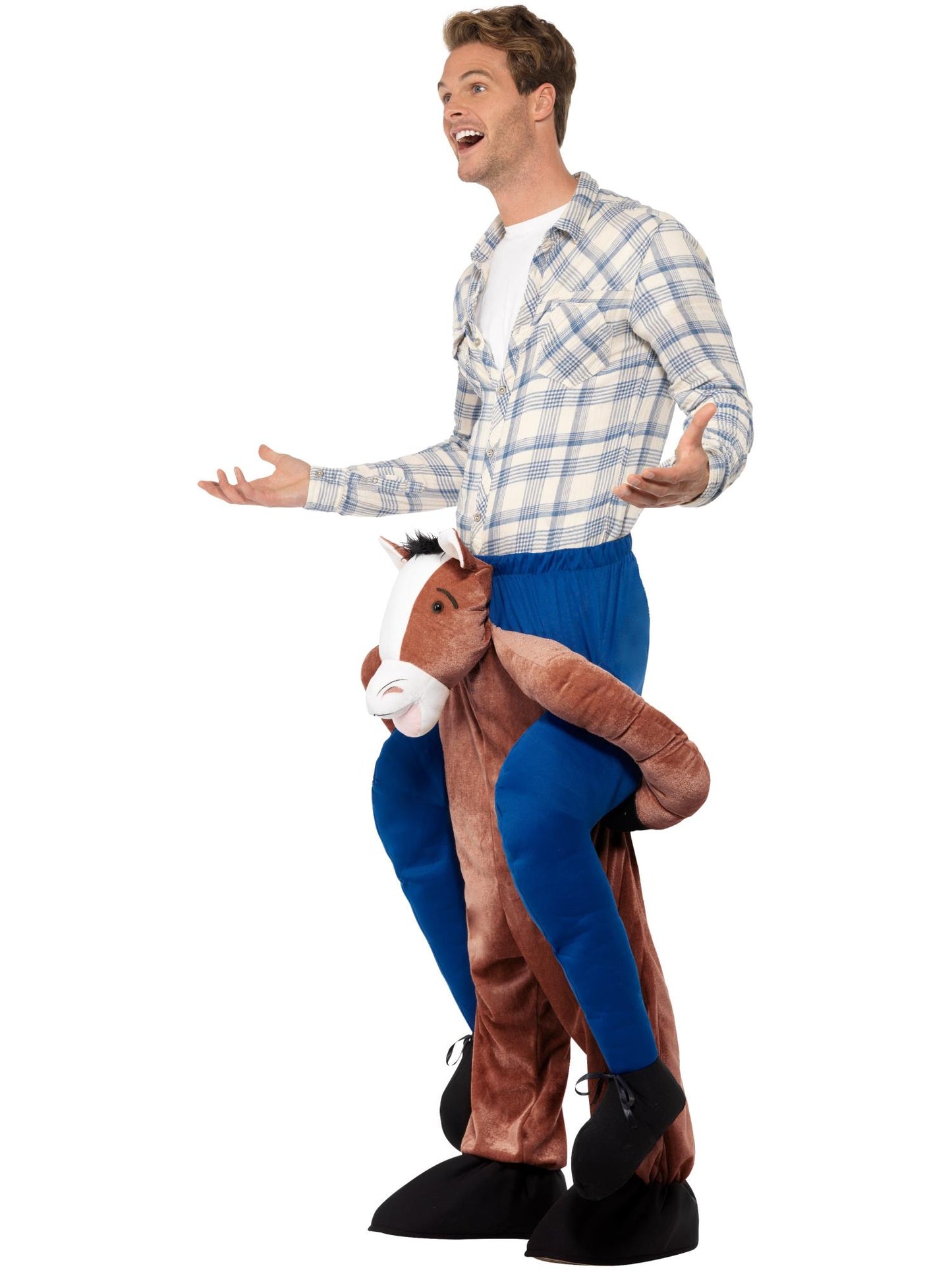Smiffys ANIMAL Piggyback Horse Costume, Brown CS für Unisex