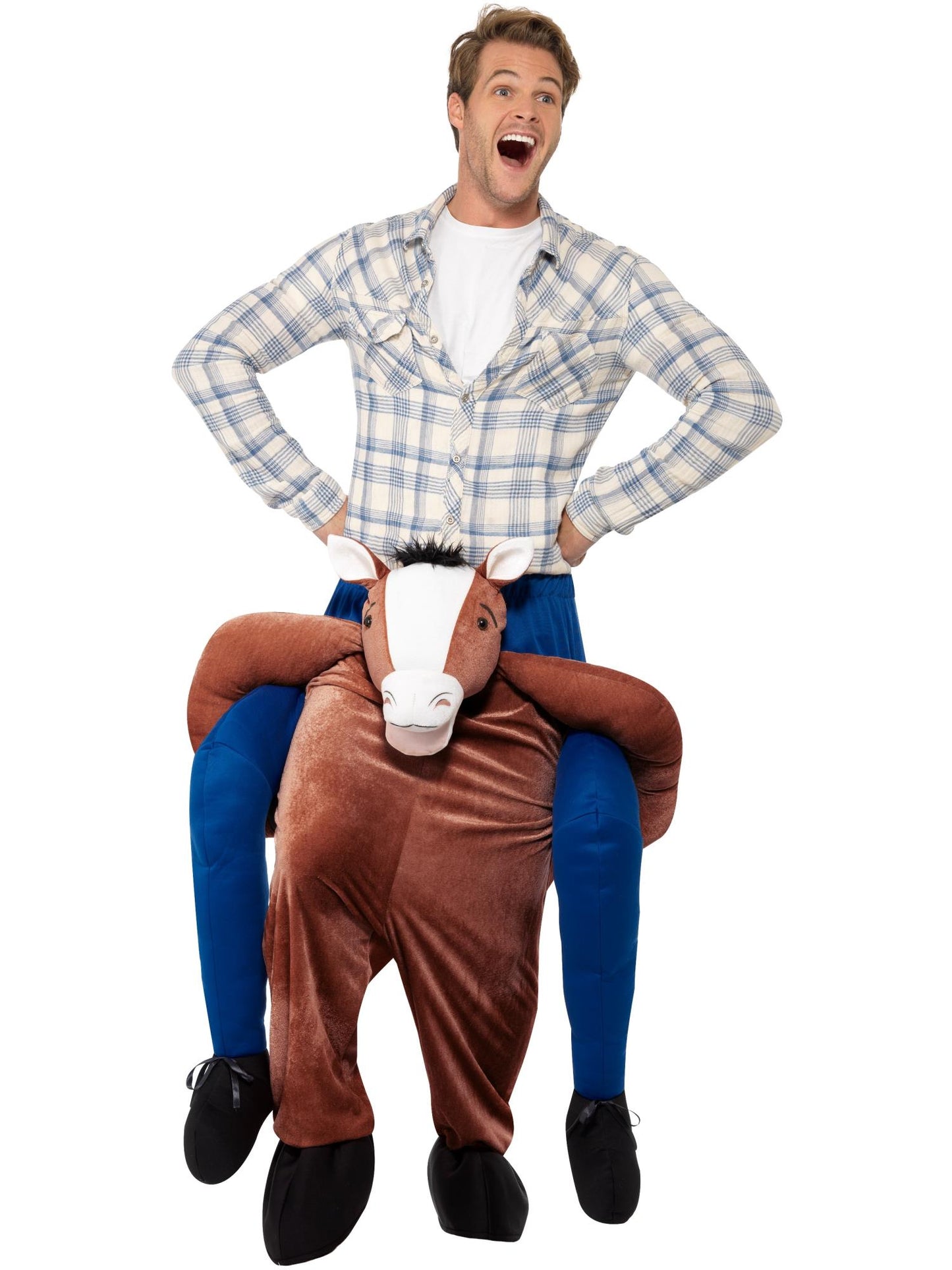Smiffys ANIMAL Piggyback Horse Costume, Brown CS für Unisex