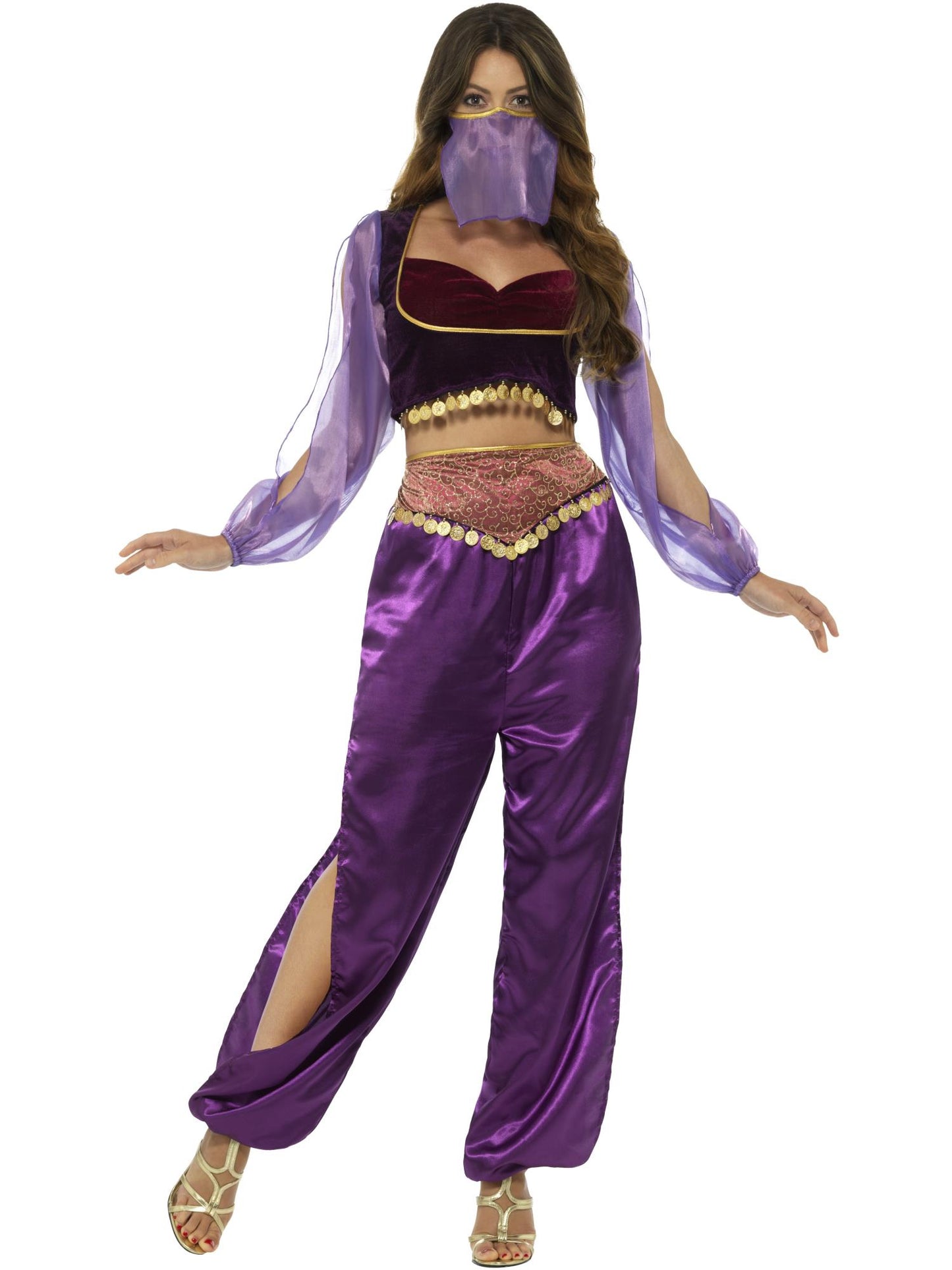 Smiffys Arabian Princess Costume, Purple CS für Damen