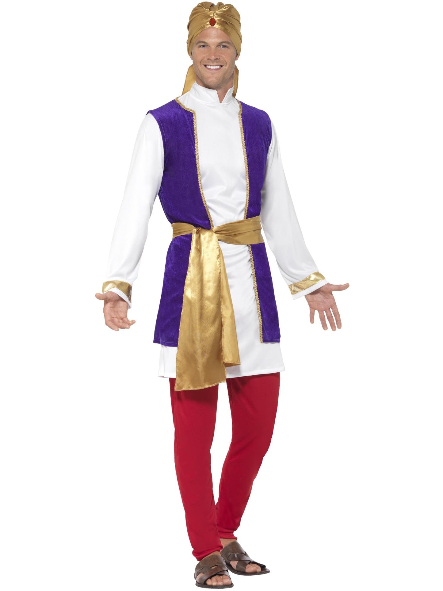 Smiffys ROYAL Arabian Prince Costume, Multi-Coloured CS für Herren