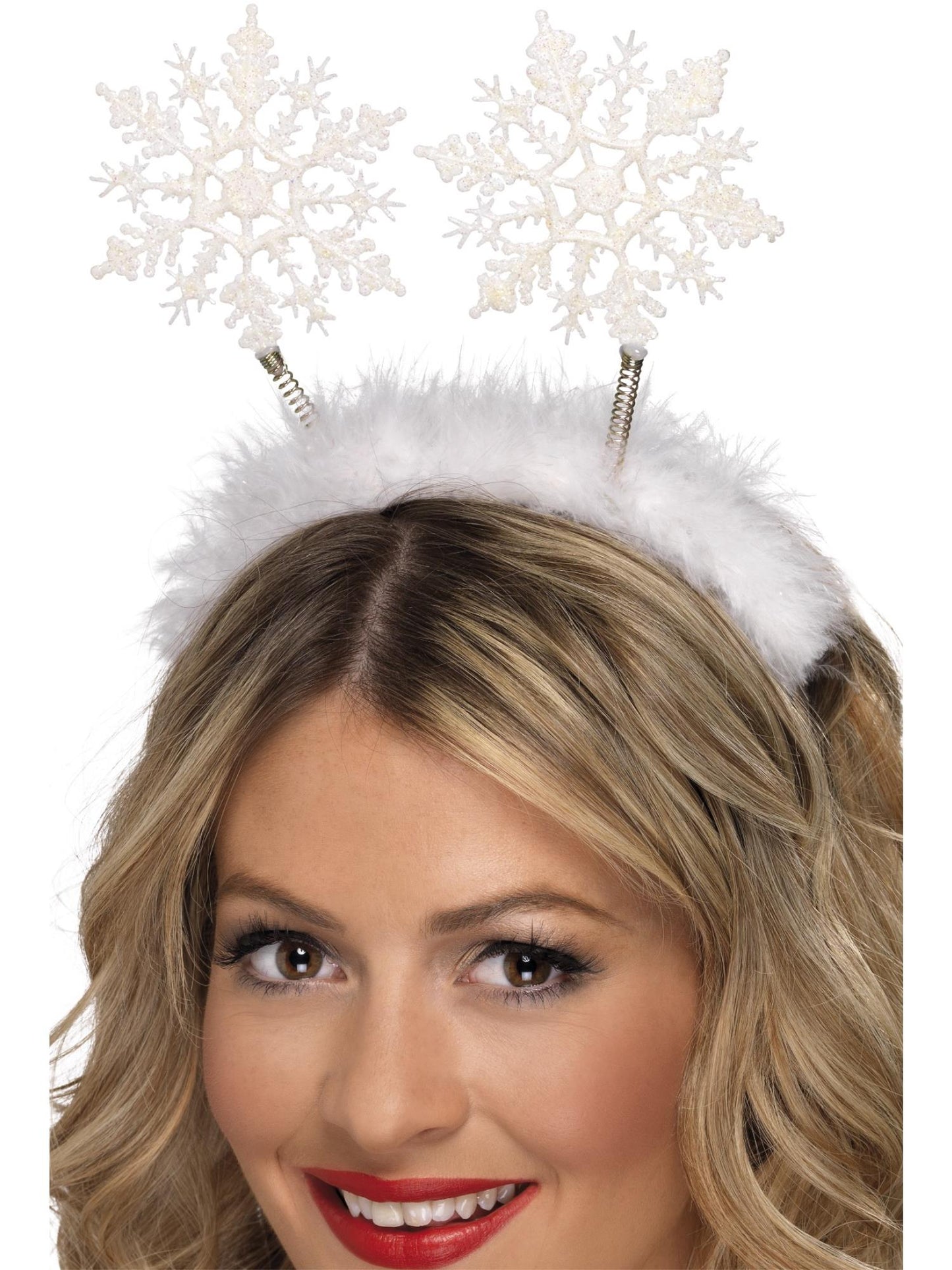 Smiffys CHRISTMAS Snowflake Boppers, White HA für Unisex