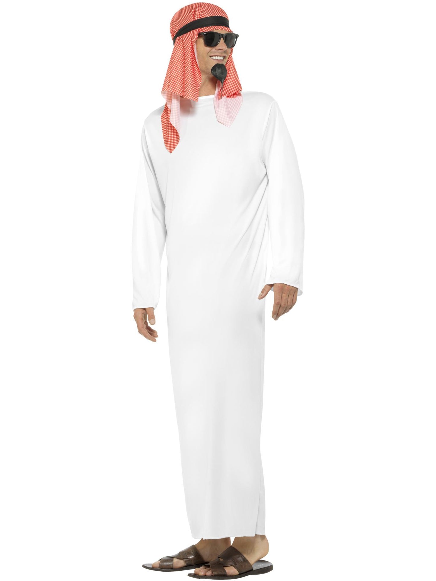 Smiffys AWORLD Fake Sheikh Costume, White CS für Herren