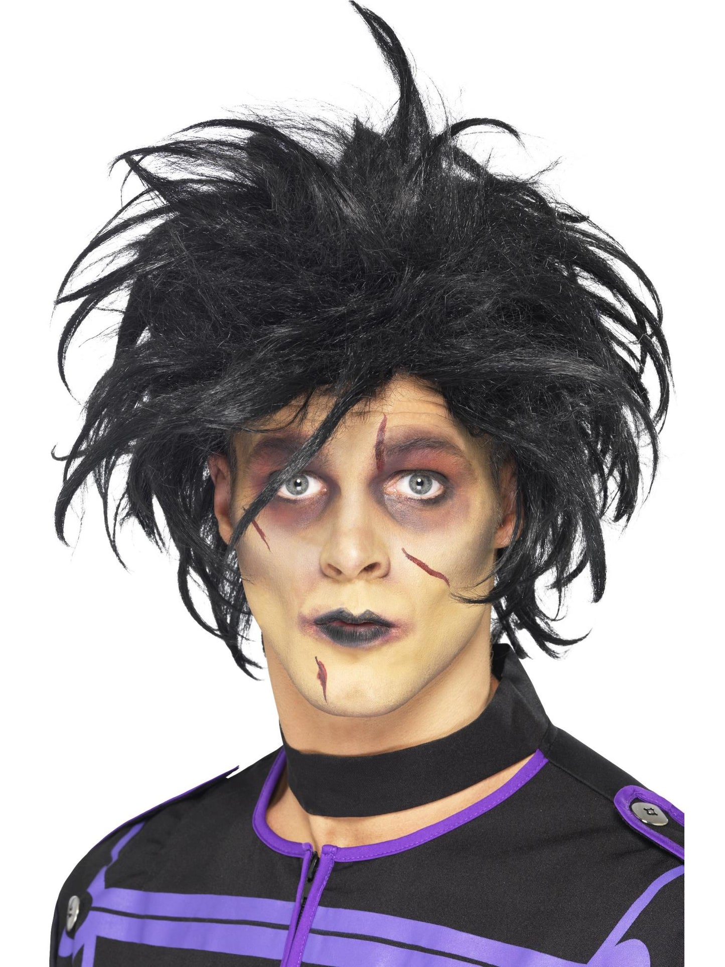 Smiffys HALLACESSO Psycho Wig, Black für Herren