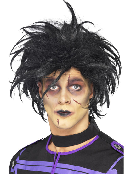 Smiffys HALLACESSO Psycho Wig, Black für Herren