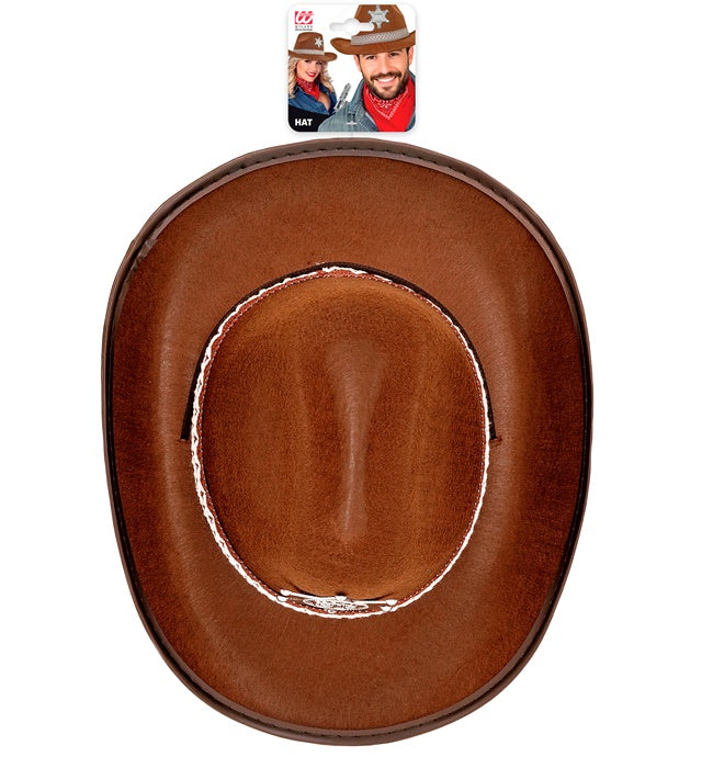 Brauner Sheriffhut im Western-Stil für Fasnacht und Karneval
