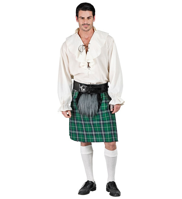 Traditioneller Kilt mit Felltasche in größenverstellbarer Ausführung