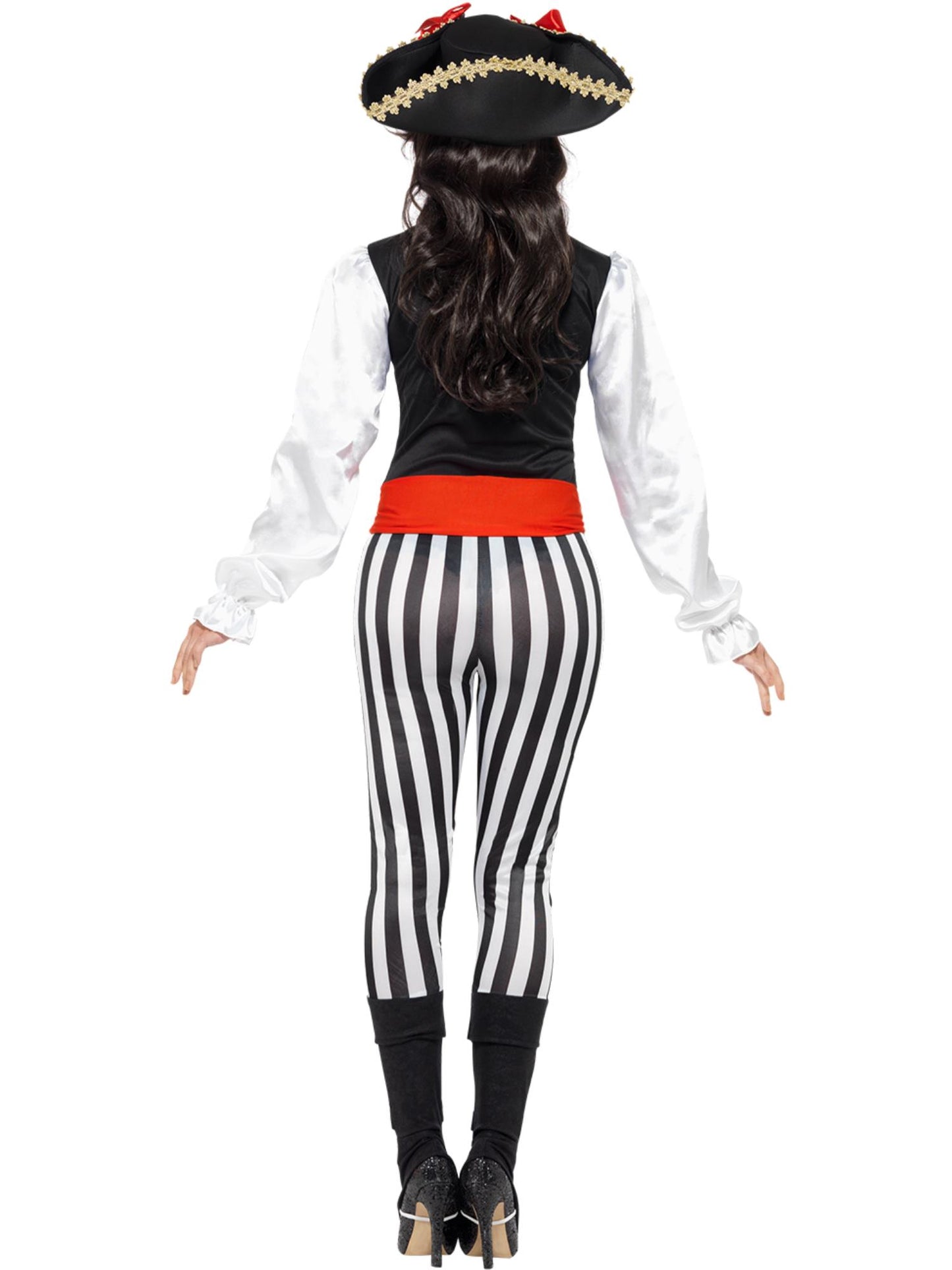 Smiffys Pirate Lady Costume, with Top, Black CS für Damen