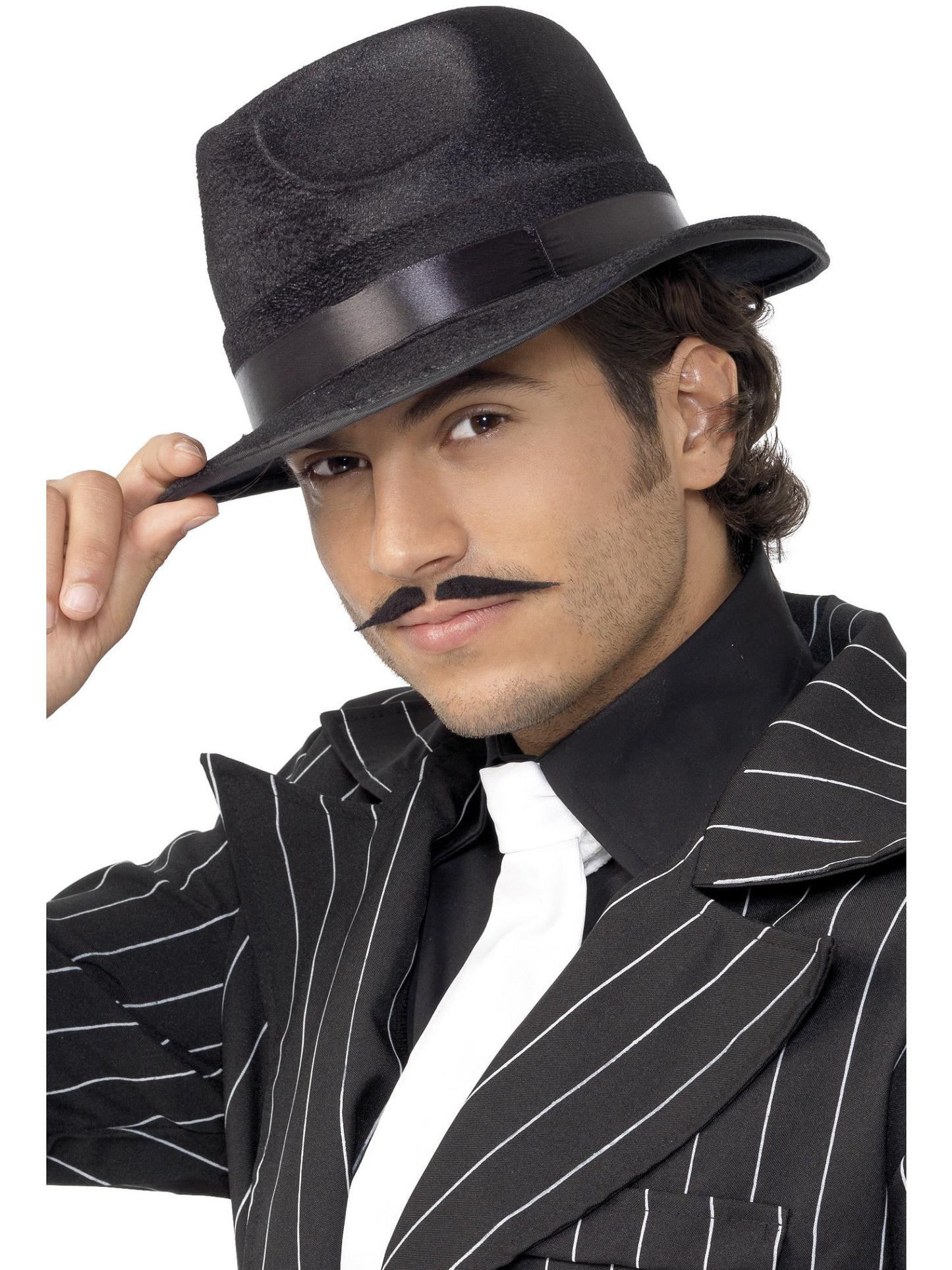 Smiffys 1920S Indestructible Fedora Hat, Black für Herren