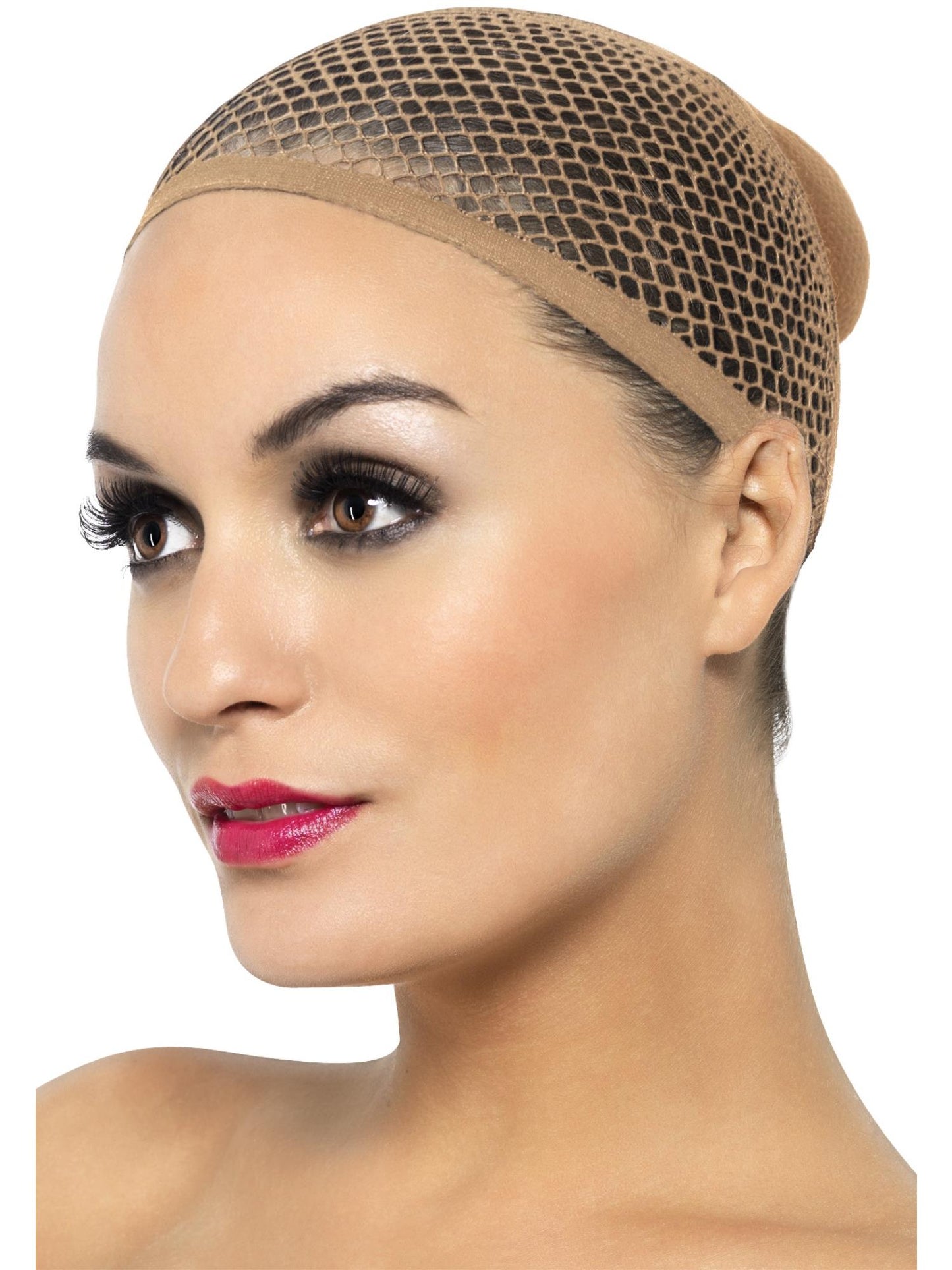 Smiffys ACCESSORIE Nude Mesh Wig Cap, Nude für Unisex