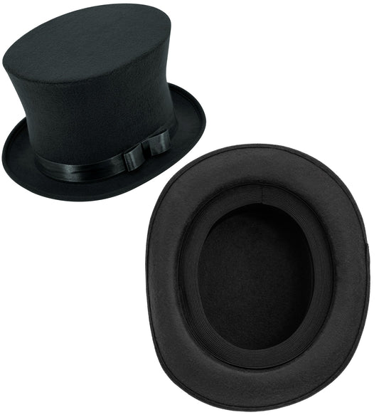 Schwarzer GroßerZylinder mit Satin Band