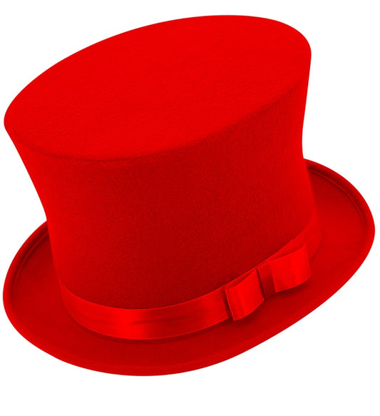 "ROTER ZYLINDER WOLLFILZOPTIK" 16 cm Rot
