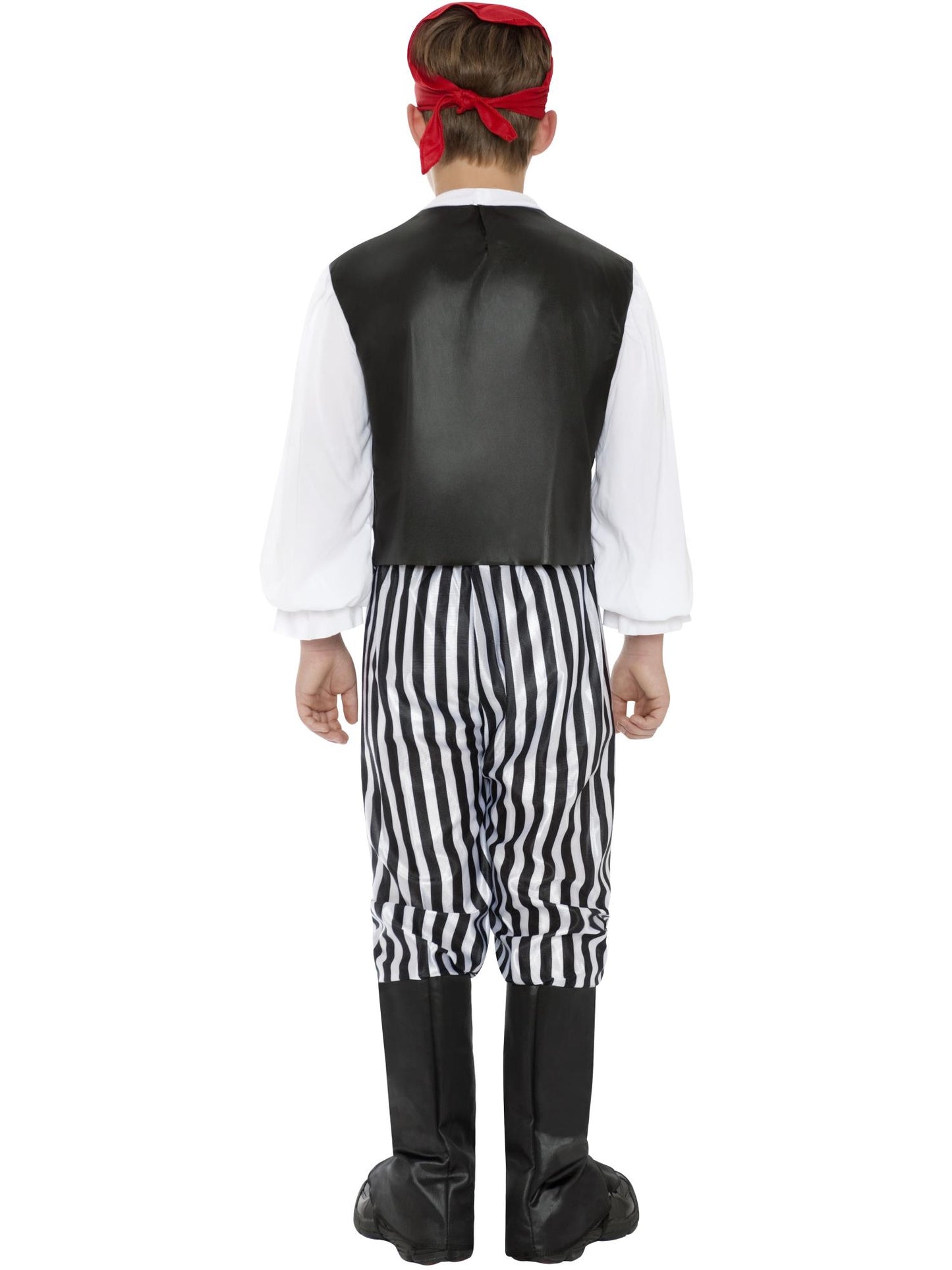 Smiffys Pirate Costume, Black & White CS für Unisex