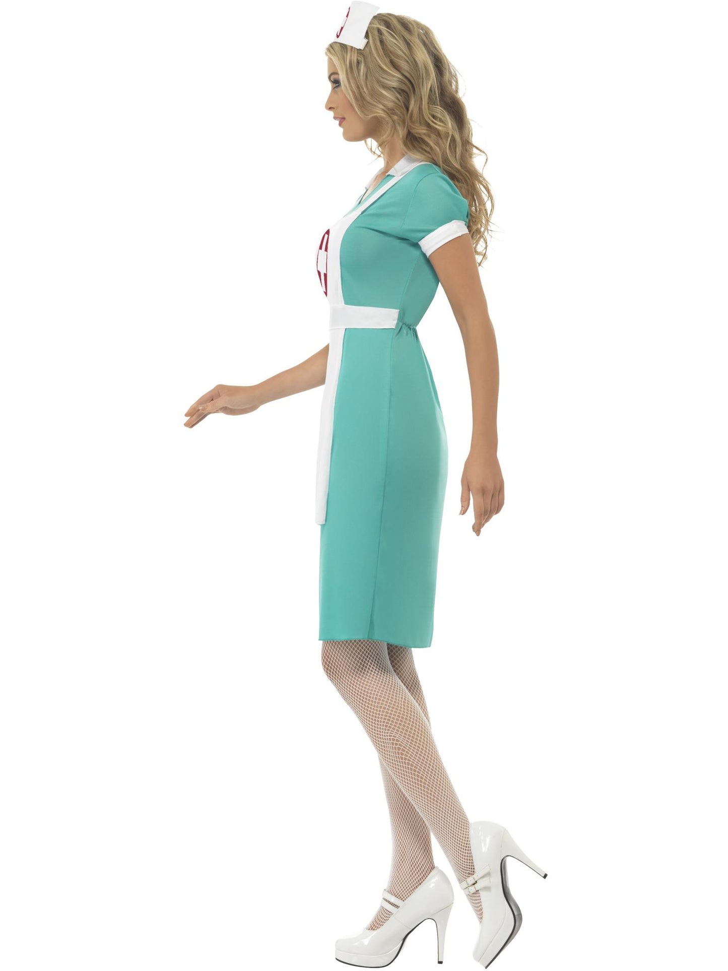 Smiffys DOCTORNURS Scrub Nurse Costume, Green CS für Damen