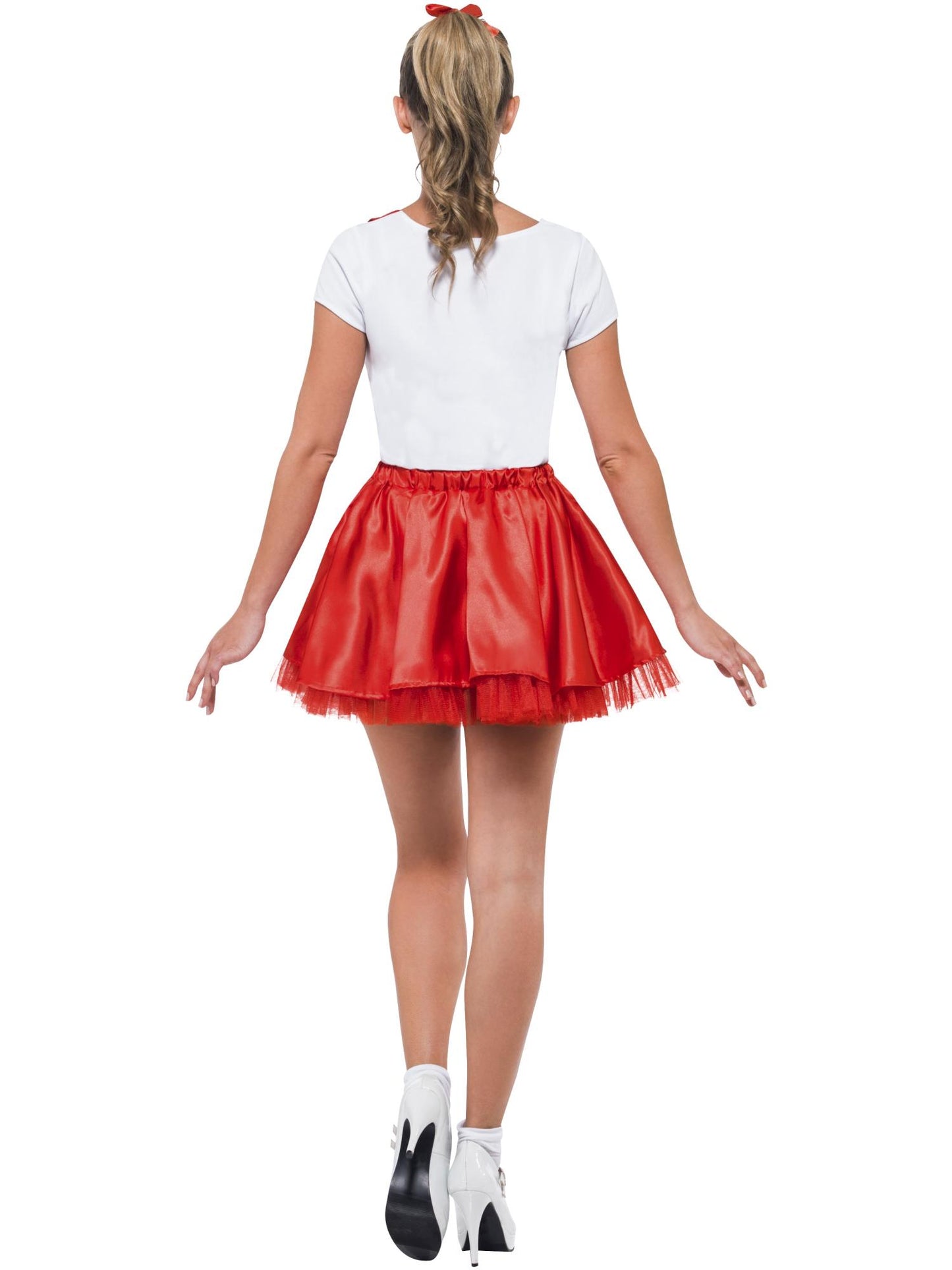 Smiffys GREASE Sandy Cheerleader Costume, Red & White CS für Damen