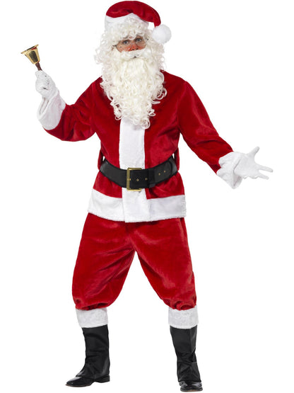 Smiffys Deluxe Santa Costume & Hat, Red CS für Herren