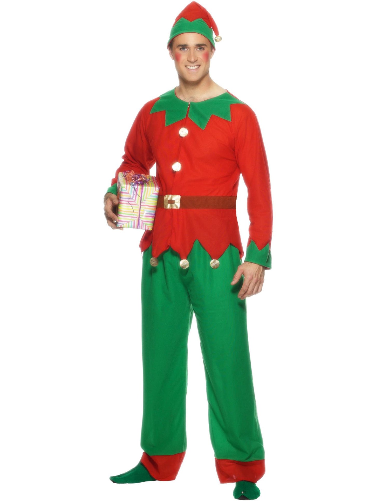 Smiffys Elf Costume, Red & Green CS für Unisex