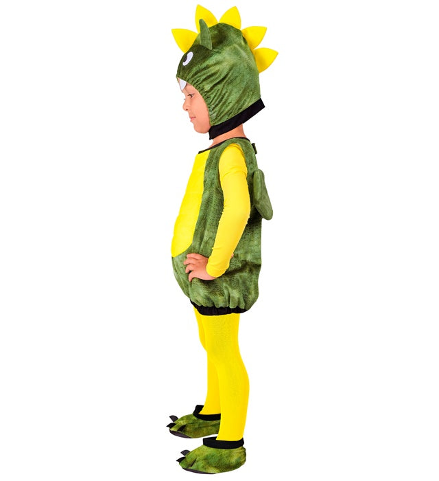 Drachen Kostümset mit detailreicher Kopfbedeckung und passenden Schuhen für Fasnacht