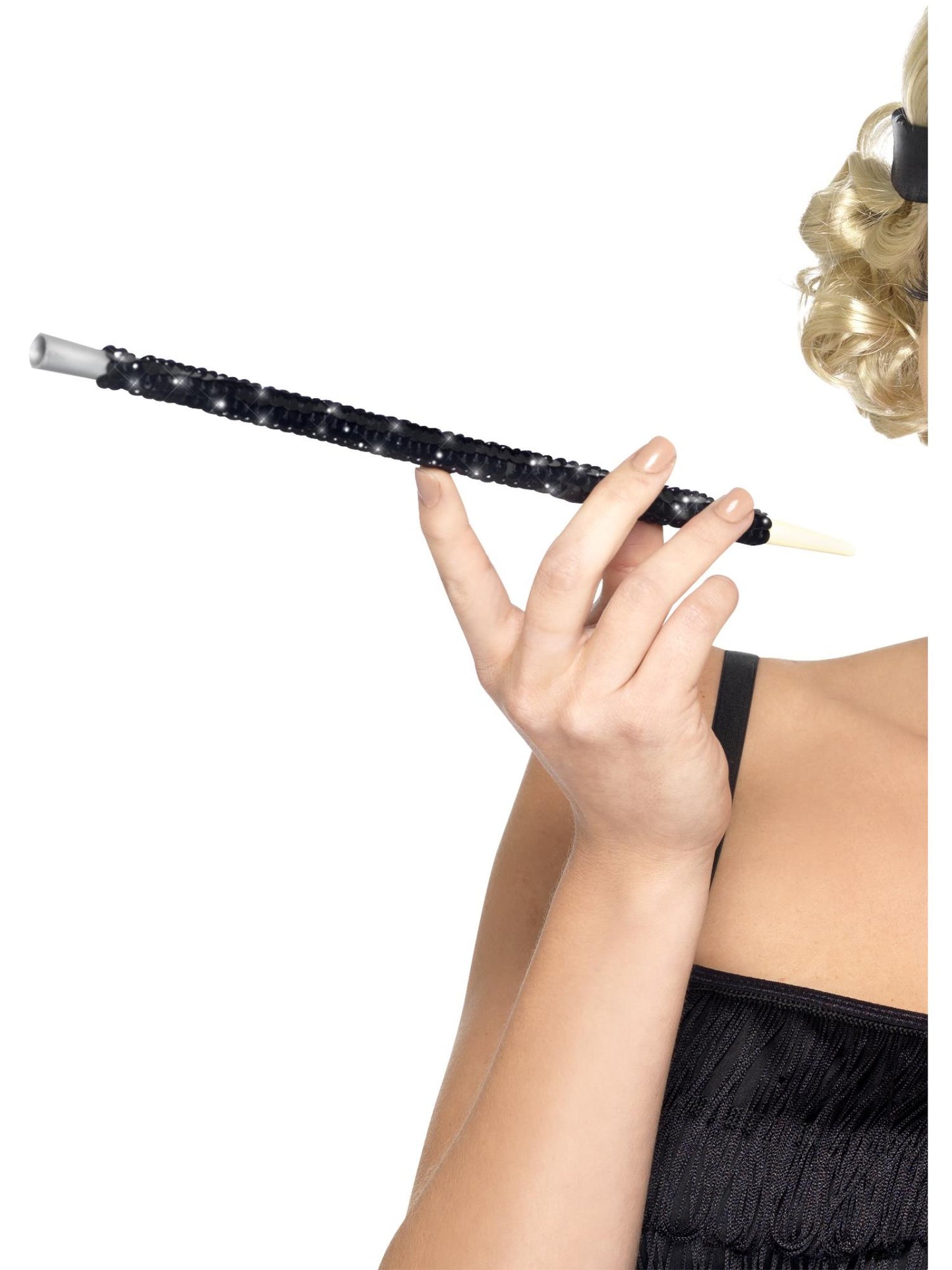 Smiffys 1920S Black Sequinned Cigarette Holder, Black für Damen