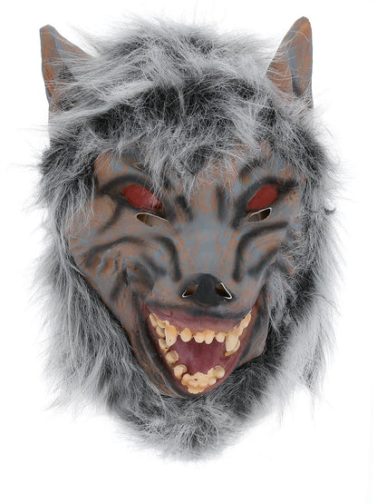 Smiffys WEREWOLF Prowler Wolf Mask, Grey für Unisex