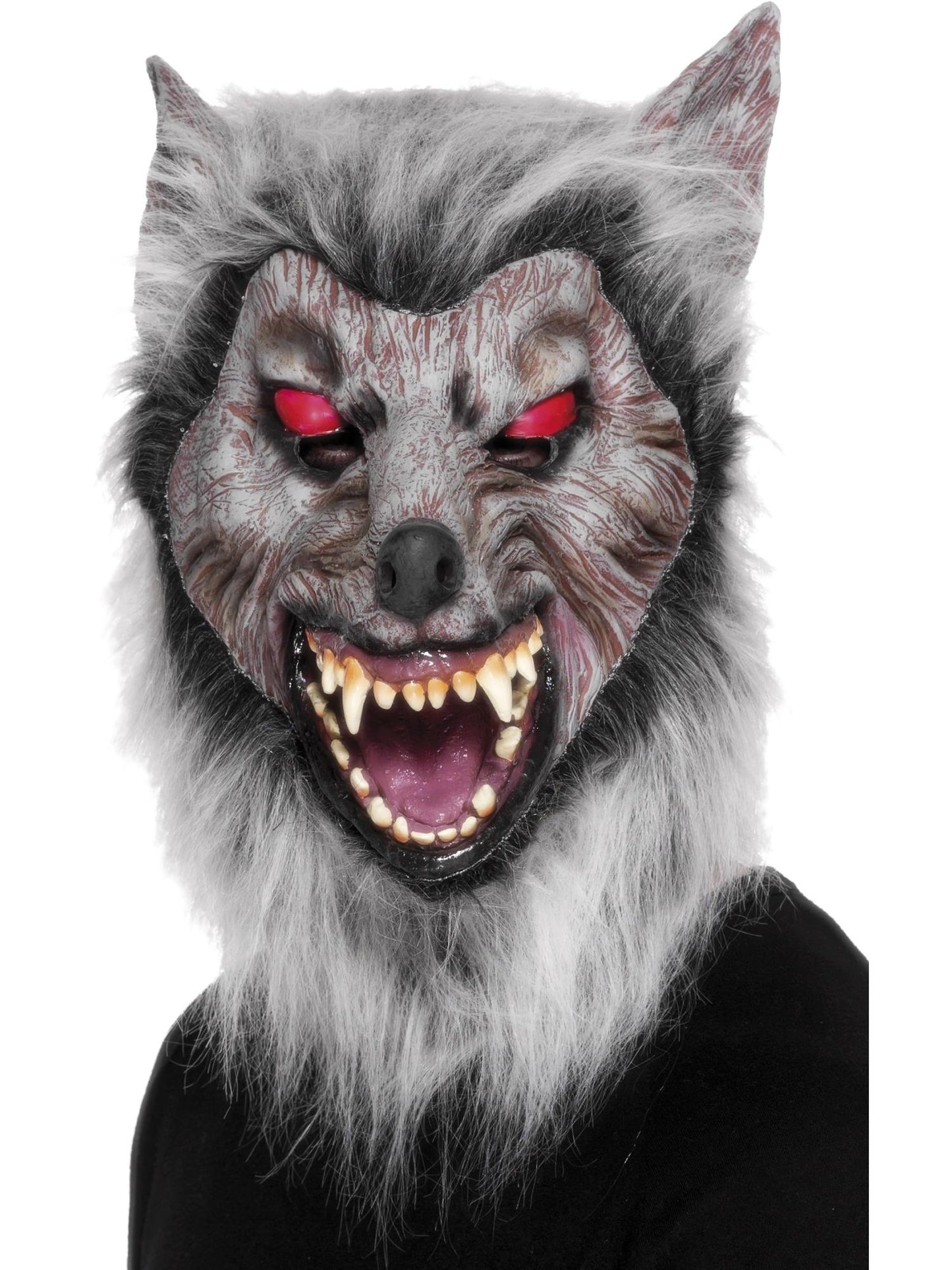 Smiffys WEREWOLF Prowler Wolf Mask, Grey für Unisex