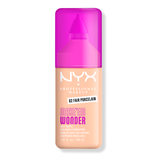 NYX NYX Make'em Wonder Foundation 02 Fair Porcelain 30 ml Flüssige Foundation