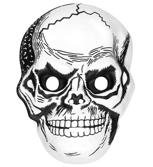Totenkopf-Maske aus Kunststoff mit realistischem Design