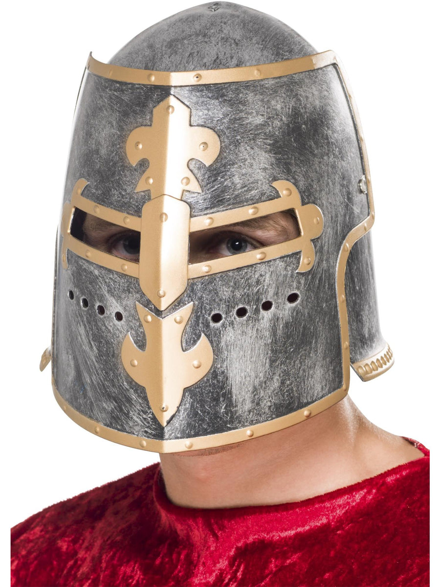 Smiffys Medieval Crusader Helmet, Silver HA für Herren