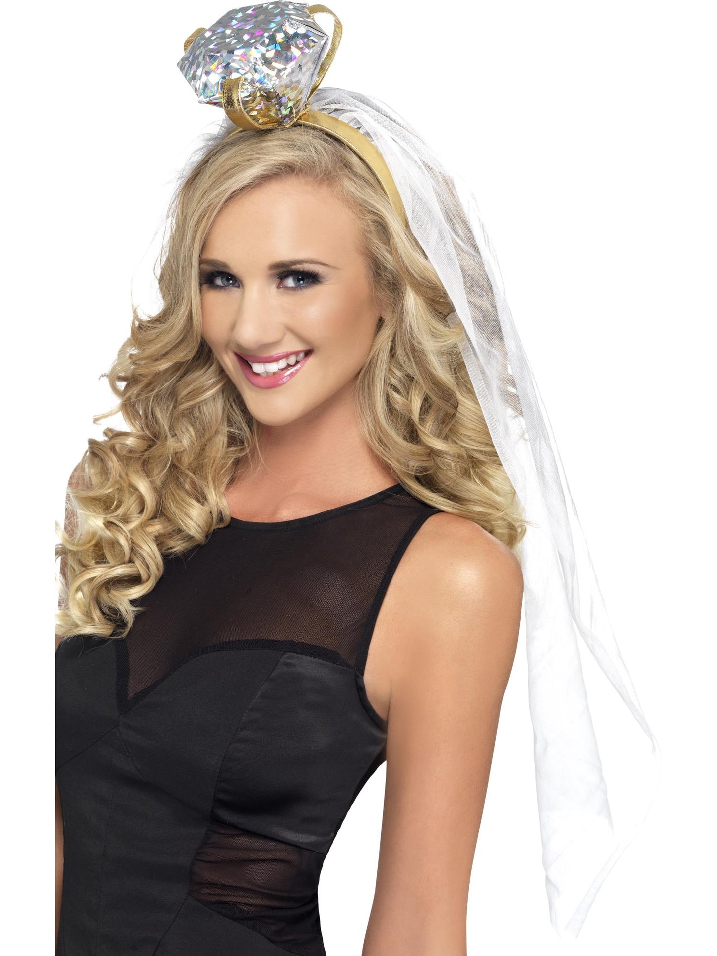 Smiffys HENPARTY Hen Night Ring Headband, White HA für Damen