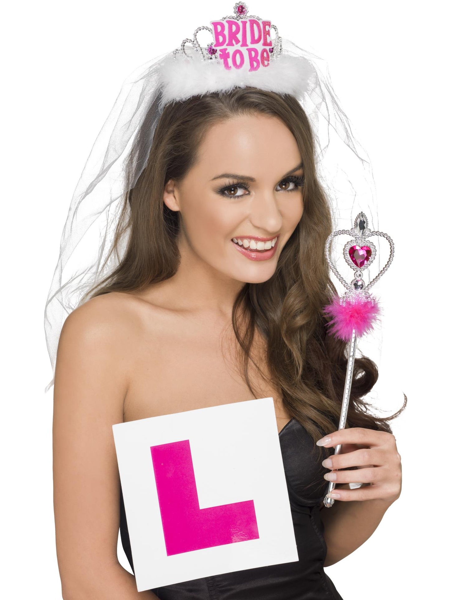 Smiffys HENPARTY Hen Party Kit, Pink & White AC für Damen