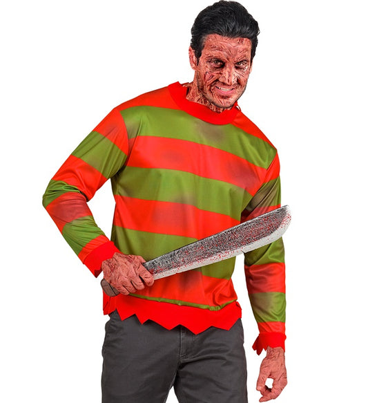 Night Stalker Oberteil schwarzes Halloween Kostümshirt