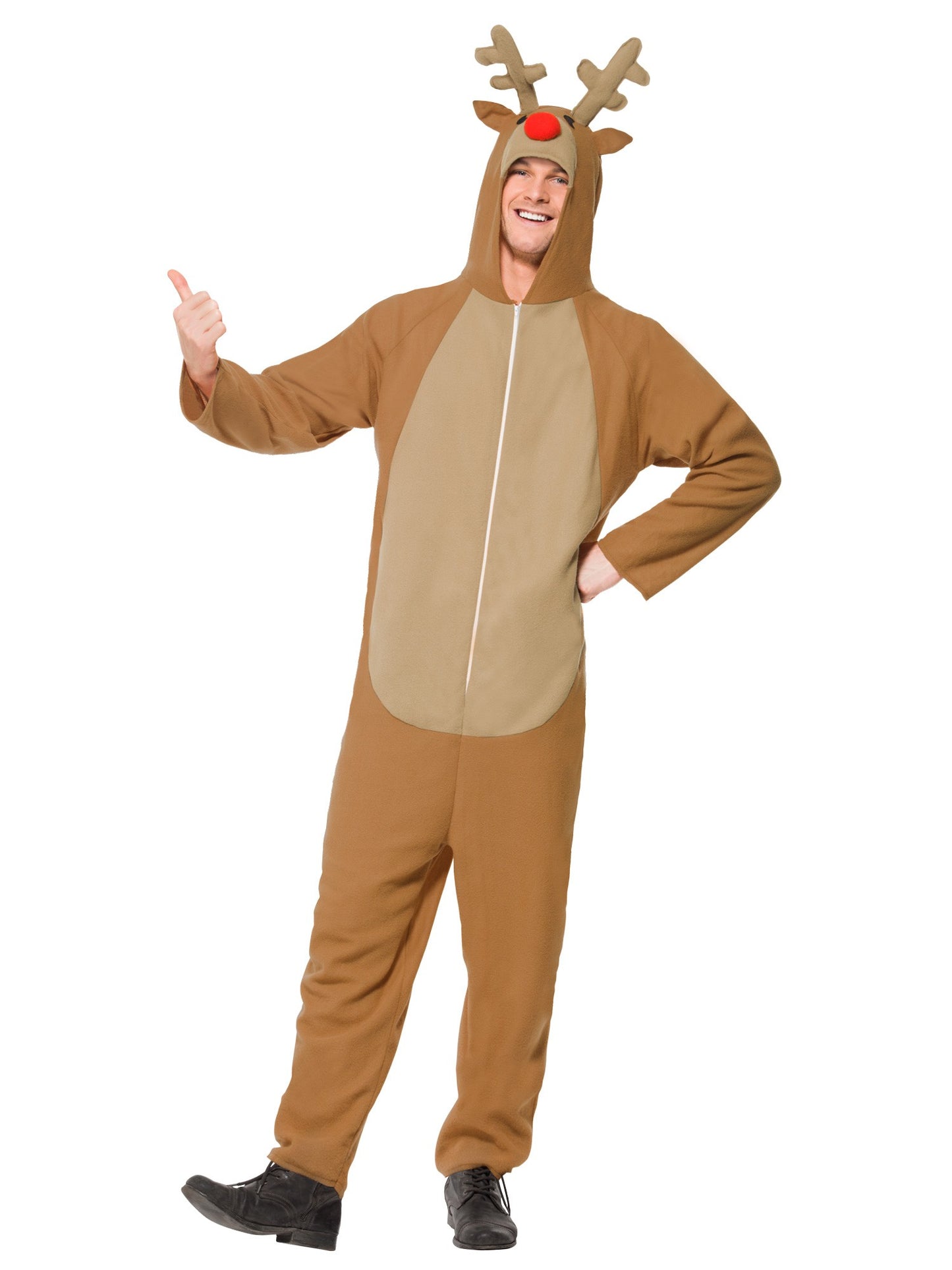 Smiffys SANTA Reindeer Costume, Brown CS für Unisex