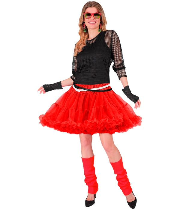Roter mehrlagiger Tüll-Tutu Petticoat für Fasnacht und Karneval