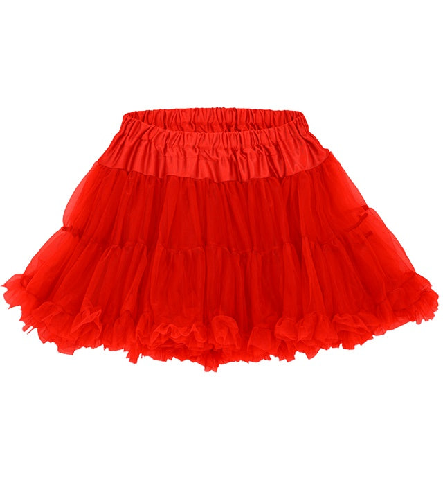 Roter mehrlagiger Tüll-Tutu Petticoat für Fasnacht und Karneval