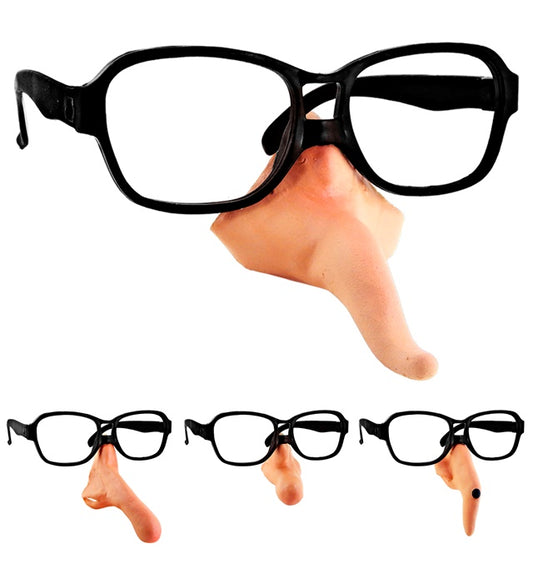 Brille mit lustiger abnehmbarer Nase in verschiedenen Modellen für Fasnacht und Karneval
