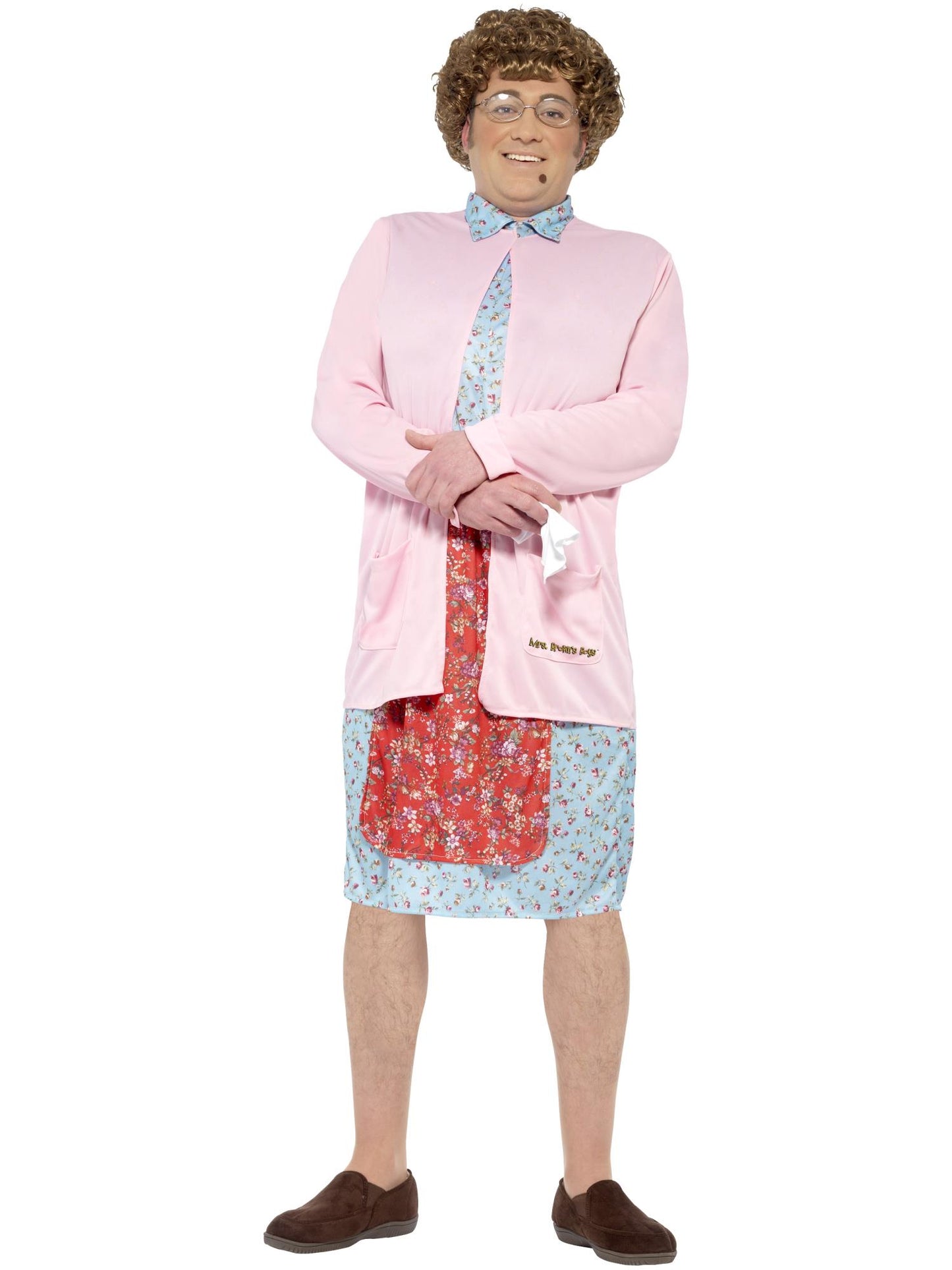 Smiffys Mrs Brown Padded Costume, Pink CS für Herren