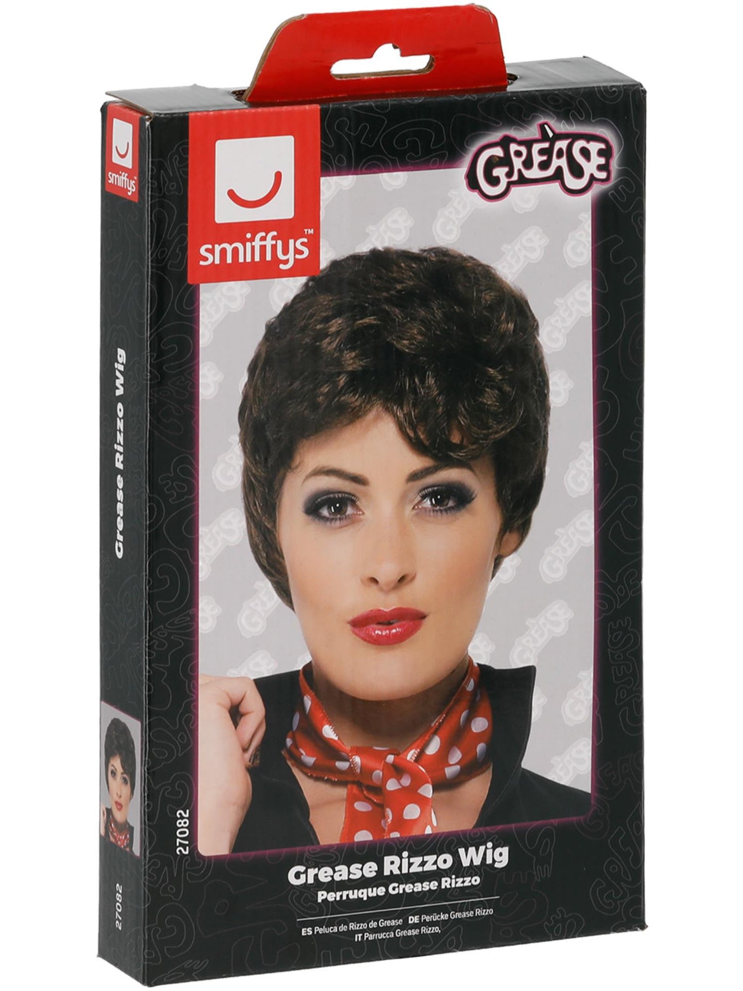 Smiffys Grease Rizzo Wig, Brown für Damen